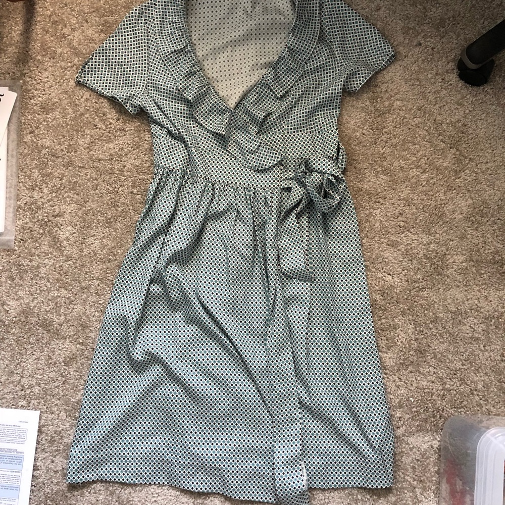 100% silk wrap dress J CREW